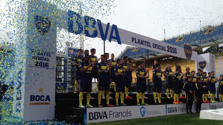boca presentó el plantel